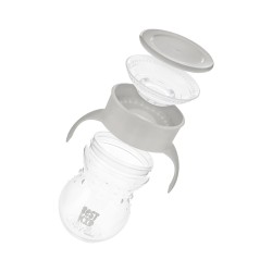 Kubek niekapek 270ml szary z uchwytami / A0010 / Akuku