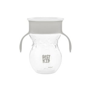 Kubek niekapek 270ml szary z uchwytami Kubek niekapek 270ml szary z uchwytami