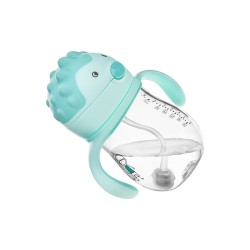 Leakproof training cup with gravity ball straw 250ml mint / A0033 / Akuku