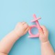 Silicone teether Pink snail / A0115 / Akuku Silicone teether Pink snail / A0115 / Akuku