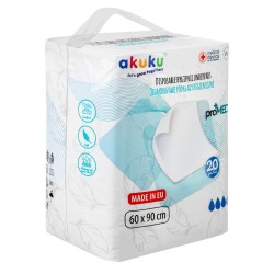 Disposable underpads Akuku proMED 60x90cm 20 pcs. / A0144 / Akuku Disposable underpads Akuku proMED 60x90cm 20 pcs. / A0144 / Akuku