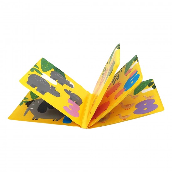 Książeczka edukacyjna z piszczkiem, do kąpieli - Cyferki / A0474 / Akuku