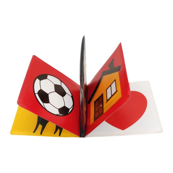 Książeczka edukacyjna z piszczkiem, do kąpieli - Pierwsza książka / A0476 / Akuku