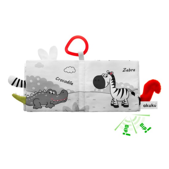 Akuku Książeczka sensoryczna królestwo zwierząt / A0481 / Akuku Akuku Książeczka sensoryczna królestwo zwierząt / A0481 / Akuku