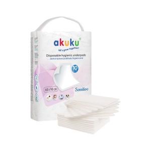 Disposable underpads Akuku Sensitive 60x90cm 10 pcs. Disposable underpads Akuku Sensitive 60x90cm 10 pcs.