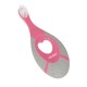 Akuku Baby first toothbrush with teether grey-pink 0m+ / A0677 / Akuku