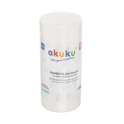 Akuku Bambusowe suche ręczniczki rolka 100 szt. / A0687 / Akuku Akuku Bambusowe suche ręczniczki rolka 100 szt. / A0687 / Akuku