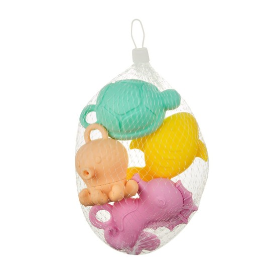 Silicone Bath toys set of 4 sea animals / A0711 / Akuku Silicone Bath toys set of 4 sea animals / A0711 / Akuku