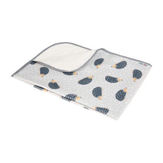 Cotton terry pad for changing with oilcloth 50x70cm pastel hedgehogs / A1044 / Akuku