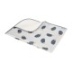 Cotton terry pad for changing with oilcloth 50x70cm pastel hedgehogs / A1044 / Akuku