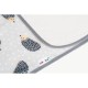 Cotton terry pad for changing with oilcloth 50x70cm pastel hedgehogs / A1044 / Akuku