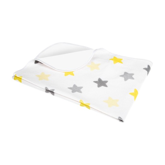 Cotton terry pad for changing with oilcloth 50x70cm pastel stars / A1045 / Akuku