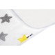 Cotton terry pad for changing with oilcloth 50x70cm pastel stars / A1045 / Akuku