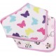 Butterflies and Owls baby bandana bib set of 2 / A1465 / Akuku