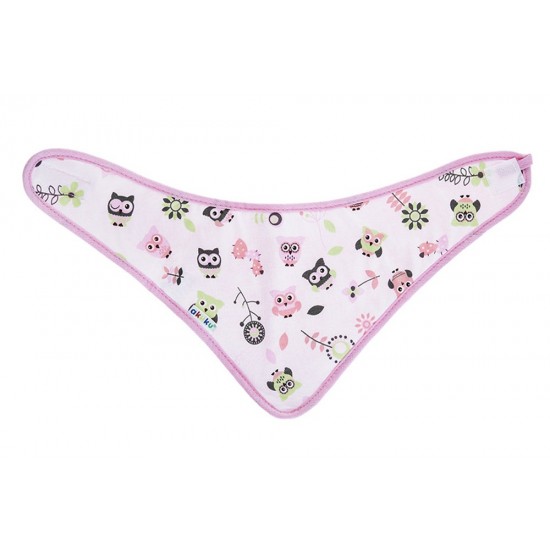 Butterflies and Owls baby bandana bib set of 2 / A1465 / Akuku Butterflies and Owls baby bandana bib set of 2 / A1465 / Akuku