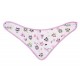 Butterflies and Owls baby bandana bib set of 2 / A1465 / Akuku