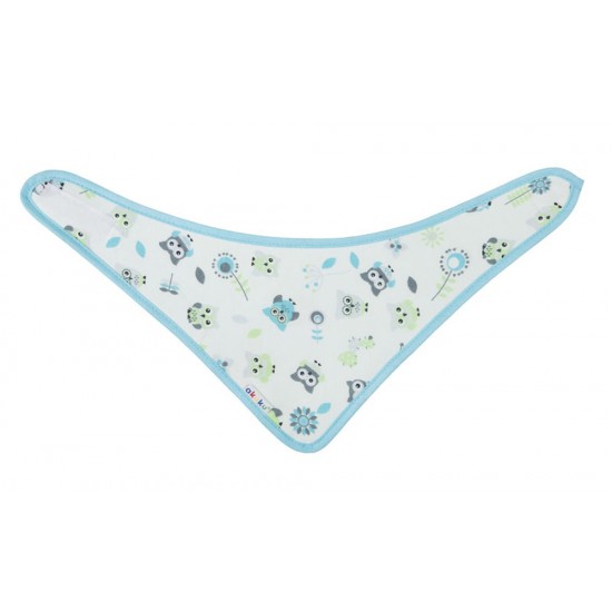 Owls and Hearts baby bandana bib set of 2 / A1471 / Akuku Owls and Hearts baby bandana bib set of 2 / A1471 / Akuku