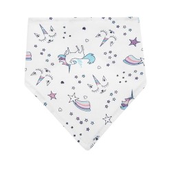 Unicorns baby bandana bib / A1501 / Akuku