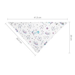 Unicorns baby bandana bib / A1501 / Akuku