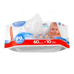 Baby wet wipes 99% water pack of 4 / A0031_4 / Akuku