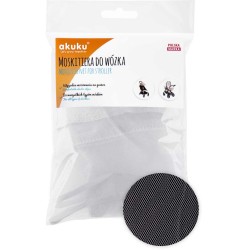 Moskitiera uniwersalna biała na wózek / A0445_WHITE / Akuku