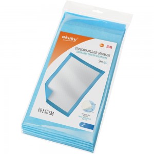 Disposable hygienic underpads 40x60cm set of 5 Disposable hygienic underpads 40x60cm set of 5