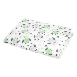 Reusable changing mat 55x70cm mint & grey Owls Reusable changing mat 55x70cm mint & grey Owls