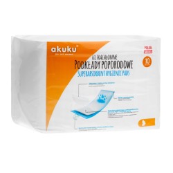 Superabsorbent postpartum hygienic pads 10 pcs. / A0369 / Akuku Superabsorbent postpartum hygienic pads 10 pcs. / A0369 / Akuku