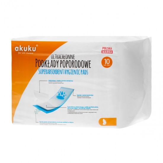 Superabsorbent hygienic pads 10 pcs.
