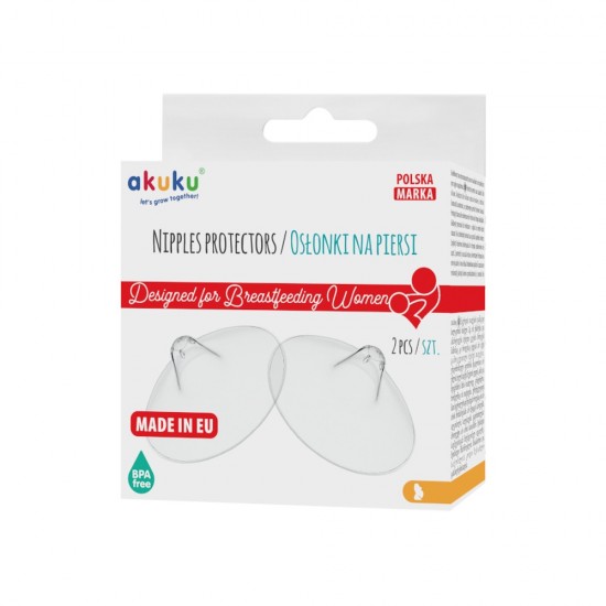 Silicone nipple protectors 2 pcs. / A0249 / Akuku