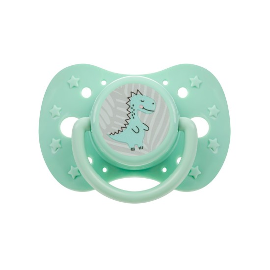 Akuku Baby Soother 6-12m green Dino / A0588 / Akuku