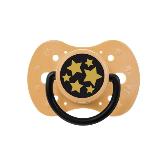 Akuku Baby Soother 12m+ golden Stars / A0591 / Akuku