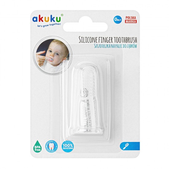 Silicone toothbrush and gum massager Akuku / A0393 / Akuku Silicone toothbrush and gum massager Akuku / A0393 / Akuku