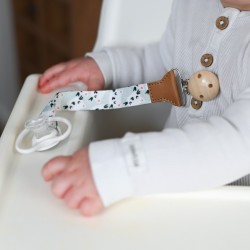 Universal soother band with wooden clip Kittens / A0582 / Akuku