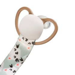 Universal soother band with wooden clip Kittens / A0582 / Akuku