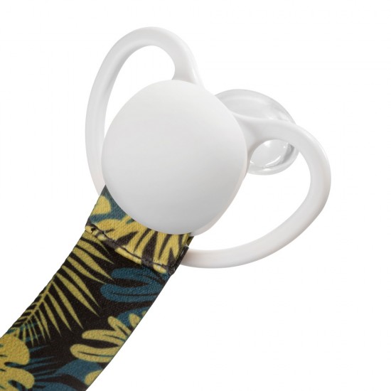 Universal soother band with wooden clip Leaves / A0583 / Akuku Universal soother band with wooden clip Leaves / A0583 / Akuku
