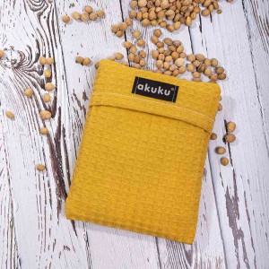 Termofor z pestkami wiśni 13x16cm żółty Termofor z pestkami wiśni 13x16cm żółty