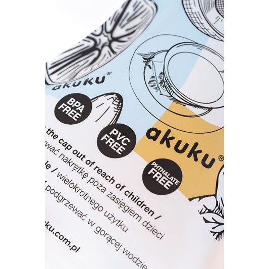Reusable food pouches 150 ml set of 5 / A0056 / Akuku Reusable food pouches 150 ml set of 5 / A0056 / Akuku