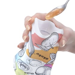 Wielorazowe saszetki na pokarm 150ml zestaw 5 szt. / A0056 / Akuku Wielorazowe saszetki na pokarm 150ml zestaw 5 szt. / A0056 / Akuku