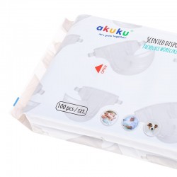 Scented disposable diaper sacks 100 pcs. / A0002 / Akuku