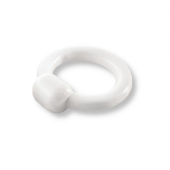 Ring Pessary with Knob 50mm white / G0758 / ALBISPRO.com