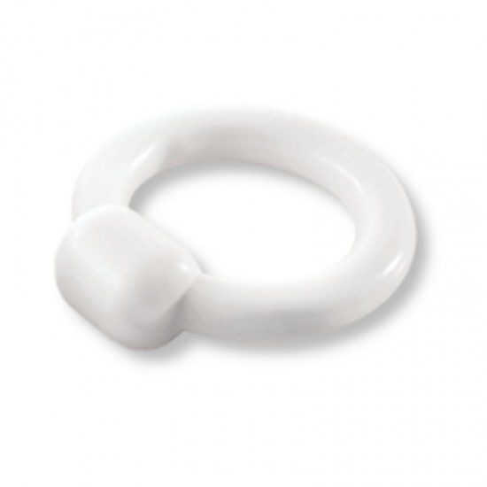 Ring Pessary with Knob 63mm white / G0760 / ALBISPRO.com
