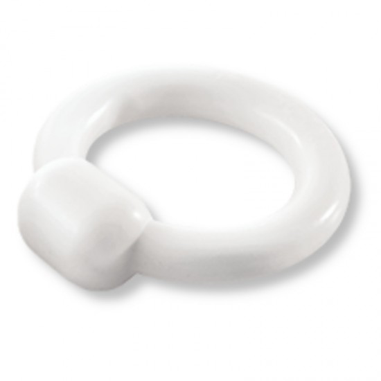 Ring Pessary with Knob 76mm white / G0762 / ALBISPRO.com