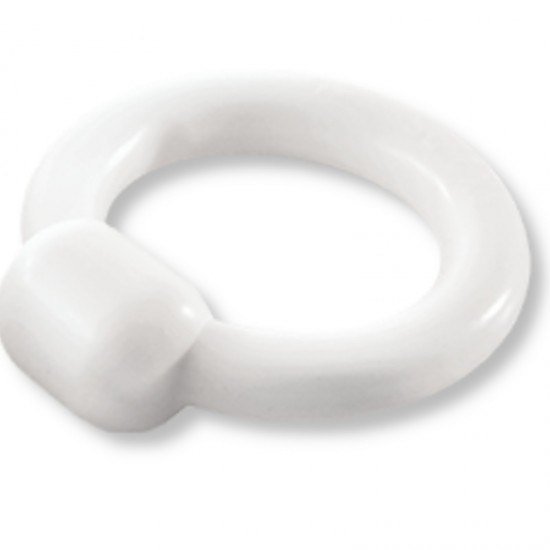 Ring Pessary with Knob 83mm white / G0763 / ALBISPRO.com