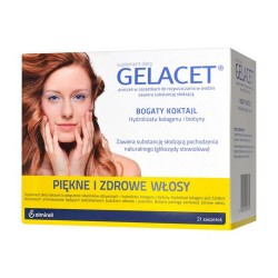 Gelacet collagen and biotin hydrolyzate 21 sachets