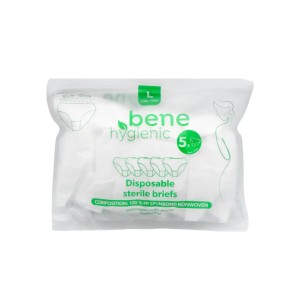 Jednorazowe majtki L 95-105cm sterylne Bene Hygienic włókninowe 5 szt.