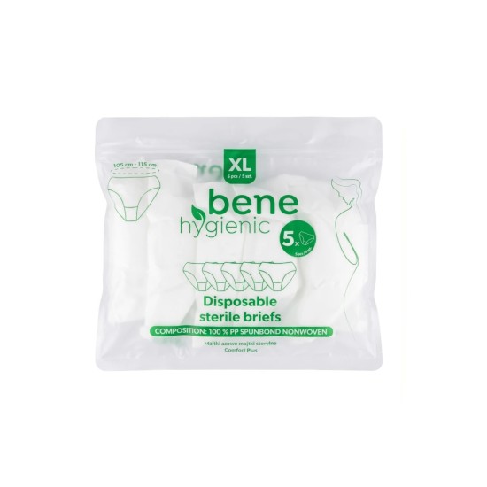 Jednorazowe majtki XL 105-115cm sterylne Bene Hygienic włókninowe 5 szt. / BH0911 / Bene Hygienic