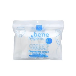 Disposable sterile briefs 5 pcs. cotton L 95-105cm Bene Hygienic / BH0913 / Bene Hygienic Disposable sterile briefs 5 pcs. cotton L 95-105cm Bene Hygienic / BH0913 / Bene Hygienic