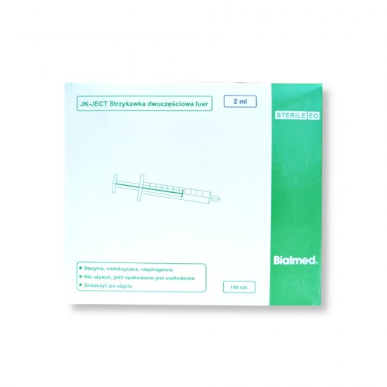 Disposable sterile syringe 2 ml Luer Slip 1 pc. / G0411_BM / Bialmed