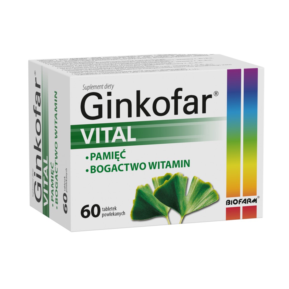 Ginkofar Vital Ginkgo Biloba 60 tablets Health Shop UK Free Delivery